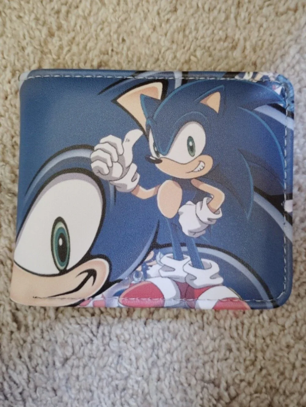New Sonic the hedgehog anime manga leather wallet